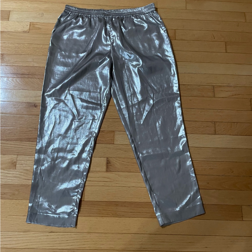 Layeur cropped silver pants
